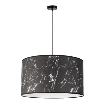 Duolla - Lühter MARBLE 1xE27/40W/230V d. 45 cm must/valge