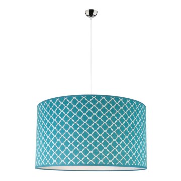 Duolla - Lühter MAROKO 1xE27/40W/230V d. 45 cm türkiis/valge