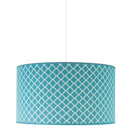Duolla - Lühter MAROKO 1xE27/40W/230V d. 45 cm türkiis/valge