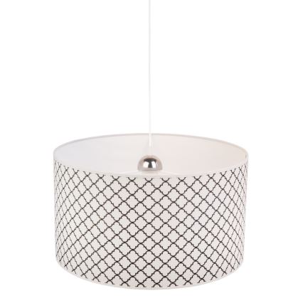 Duolla - Lühter MAROKO 1xE27/40W/230V d. 45 cm valge/must