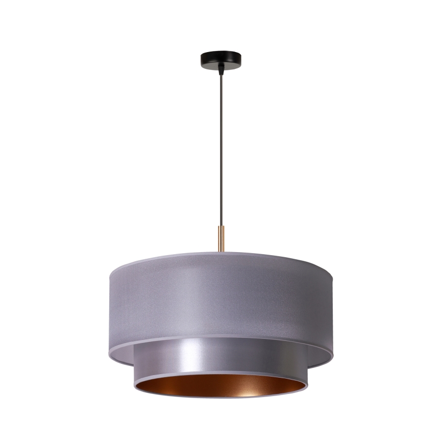 Duolla - Lühter NANTES 1xE27/15W/230V d. 45 cm hõbe/vask