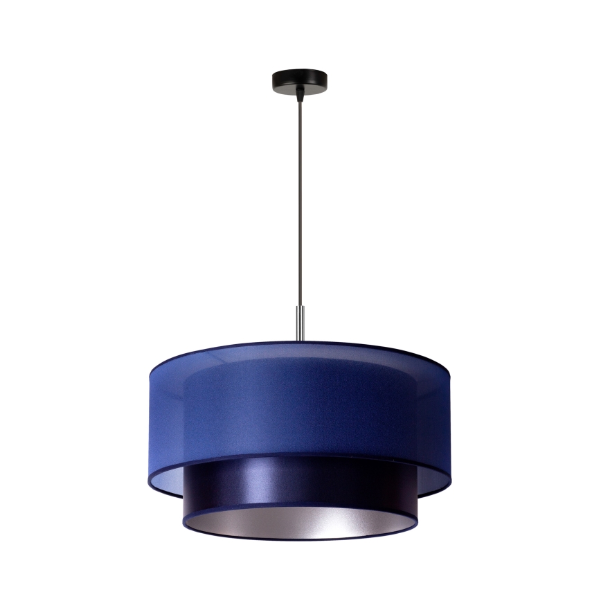 Duolla - Lühter NANTES 1xE27/15W/230V d. 45 cm sinine/hõbe