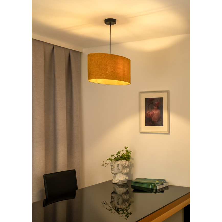 Duolla - Lühter OVAL 1xE27/15W/230V pruun