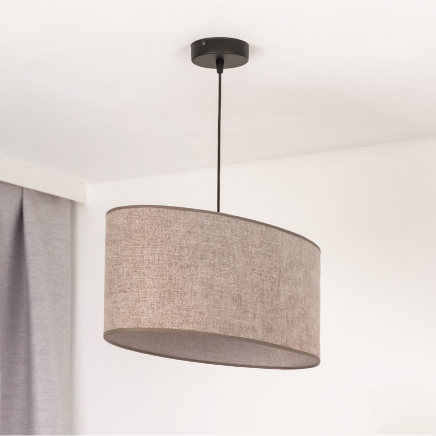 Duolla - Lühter OVAL 1xE27/15W/230V pruun
