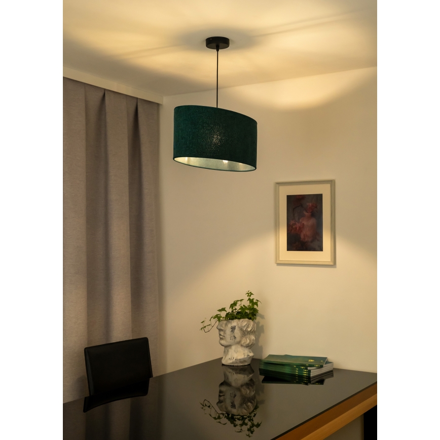 Duolla - Lühter OVAL 1xE27/15W/230V roheline