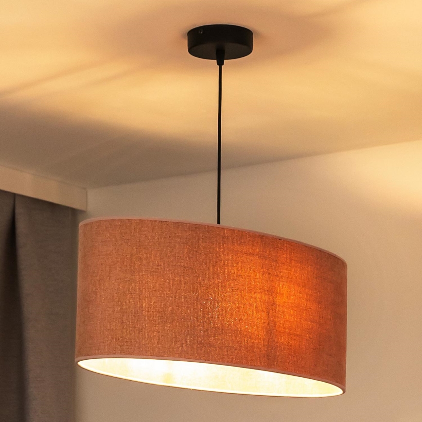 Duolla - Lühter OVAL 1xE27/15W/230V roosa