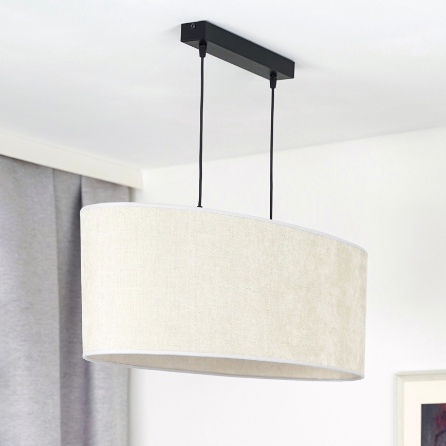 Duolla - Lühter OVAL 2xE27/15W/230V hall
