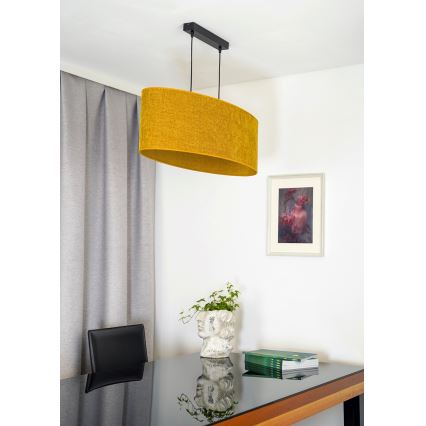 Duolla - Lühter OVAL 2xE27/15W/230V pruun