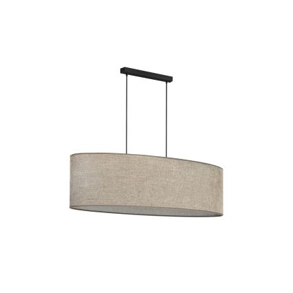 Duolla - Lühter OVAL 2xE27/15W/230V pruun