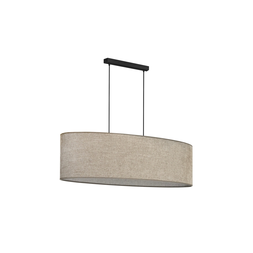 Duolla - Lühter OVAL 2xE27/15W/230V pruun