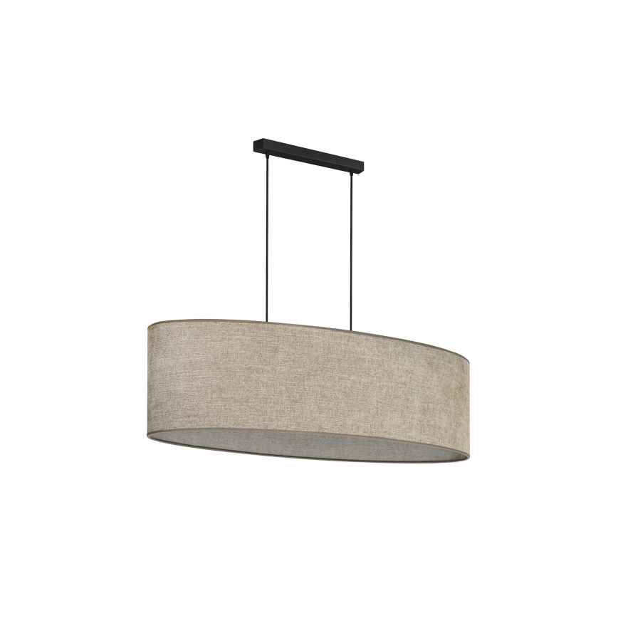 Duolla - Lühter OVAL 2xE27/15W/230V pruun