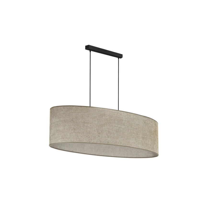 Duolla - Lühter OVAL 2xE27/15W/230V pruun