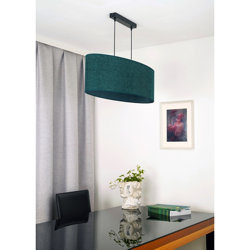 Duolla - Lühter OVAL 2xE27/15W/230V roheline