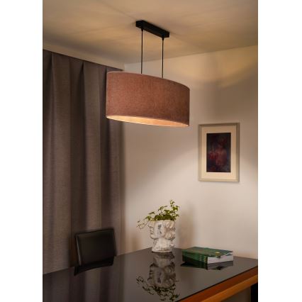 Duolla - Lühter OVAL 2xE27/15W/230V roosa