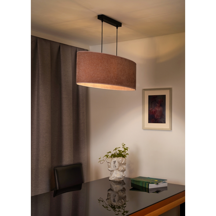 Duolla - Lühter OVAL 2xE27/15W/230V roosa