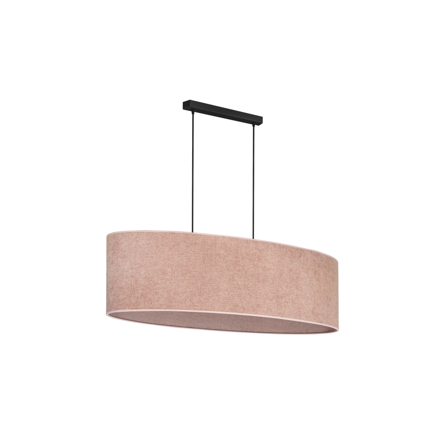 Duolla - Lühter OVAL 2xE27/15W/230V roosa