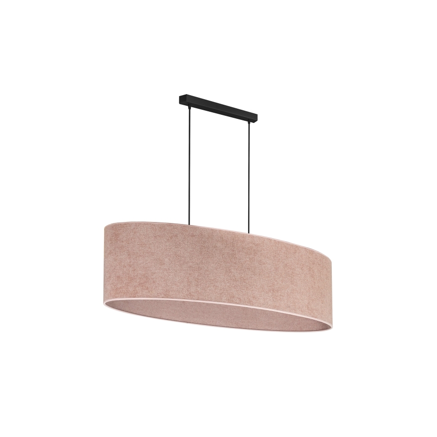 Duolla - Lühter OVAL 2xE27/15W/230V roosa