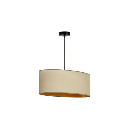 Duolla - Lühter OVAL VEGAN 1xE27/15W/230V beež