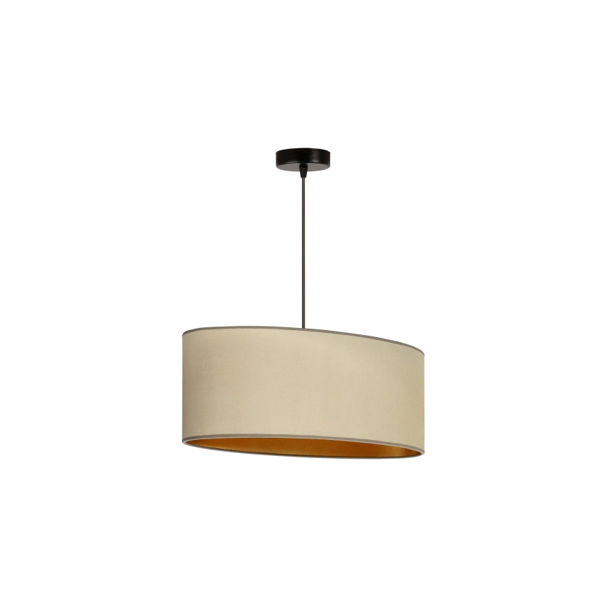 Duolla - Lühter OVAL VEGAN 1xE27/15W/230V beež
