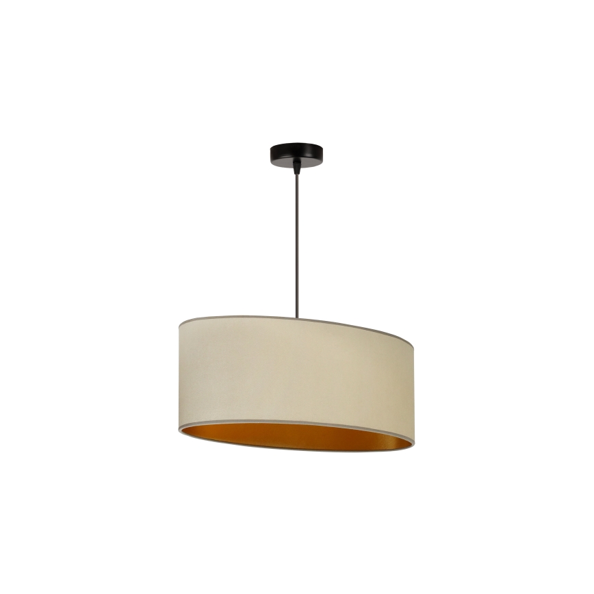 Duolla - Lühter OVAL VEGAN 1xE27/15W/230V beež