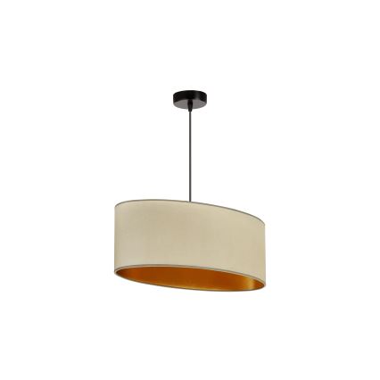 Duolla - Lühter OVAL VEGAN 1xE27/15W/230V beež