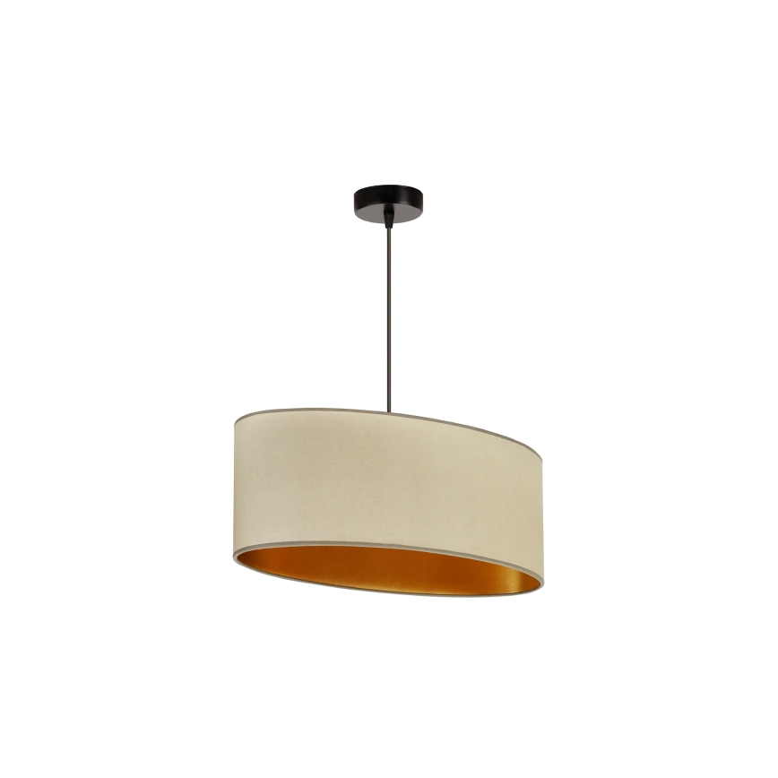 Duolla - Lühter OVAL VEGAN 1xE27/15W/230V beež