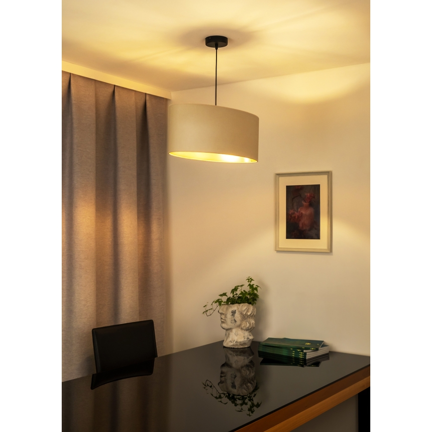 Duolla - Lühter OVAL VEGAN 1xE27/15W/230V kreemikas