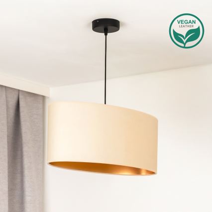 Duolla - Lühter OVAL VEGAN 1xE27/15W/230V kreemikas