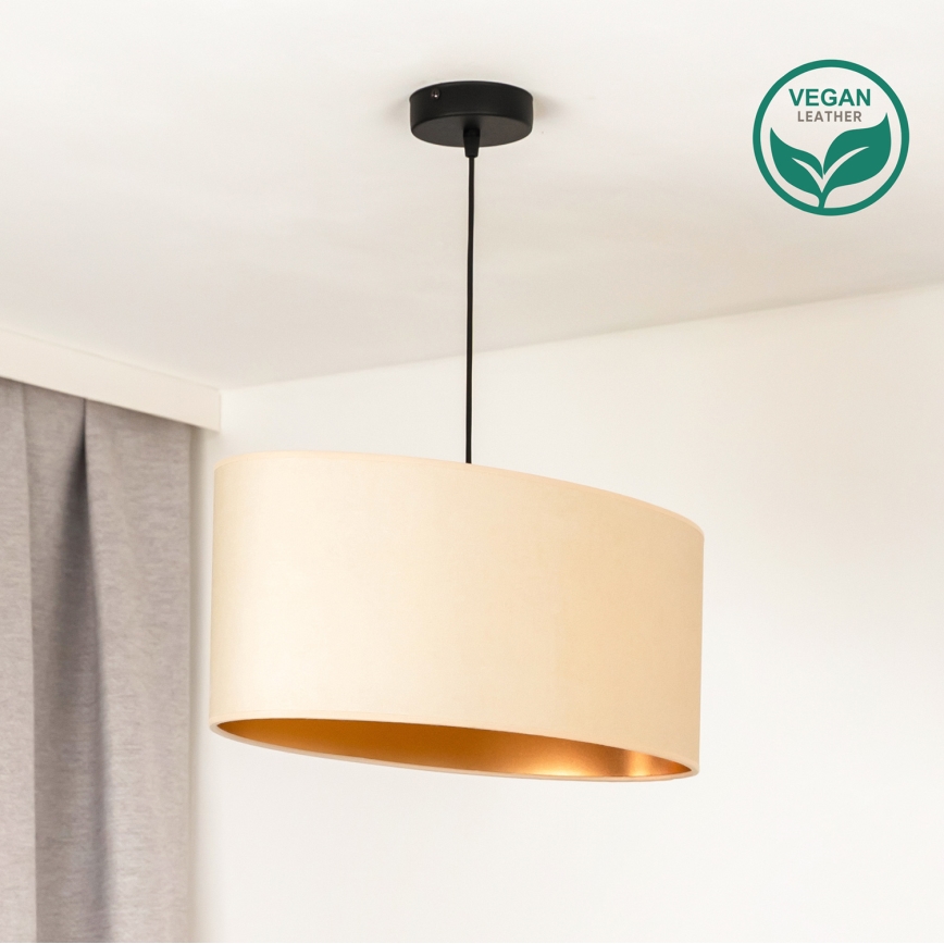 Duolla - Lühter OVAL VEGAN 1xE27/15W/230V kreemikas