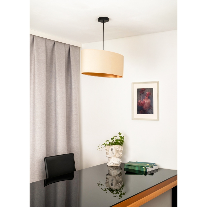 Duolla - Lühter OVAL VEGAN 1xE27/15W/230V kreemikas