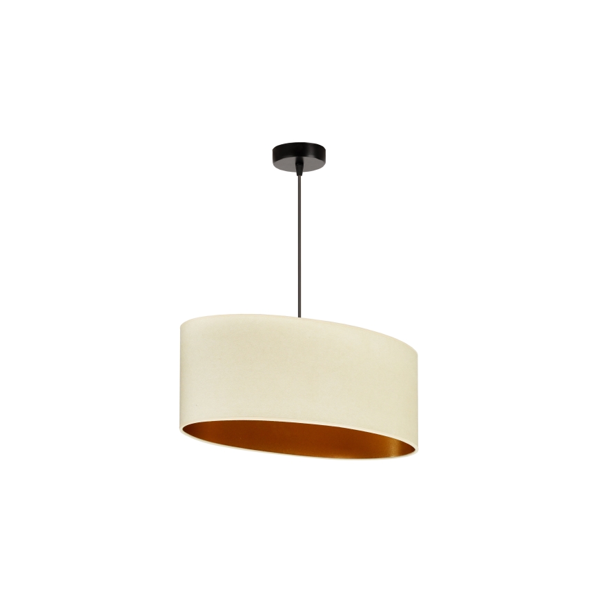 Duolla - Lühter OVAL VEGAN 1xE27/15W/230V kreemikas