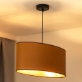 Duolla - Lühter OVAL VEGAN 1xE27/15W/230V pruun
