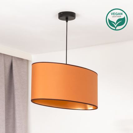 Duolla - Lühter OVAL VEGAN 1xE27/15W/230V pruun