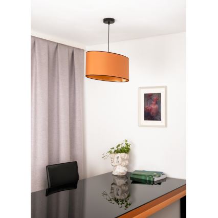 Duolla - Lühter OVAL VEGAN 1xE27/15W/230V pruun