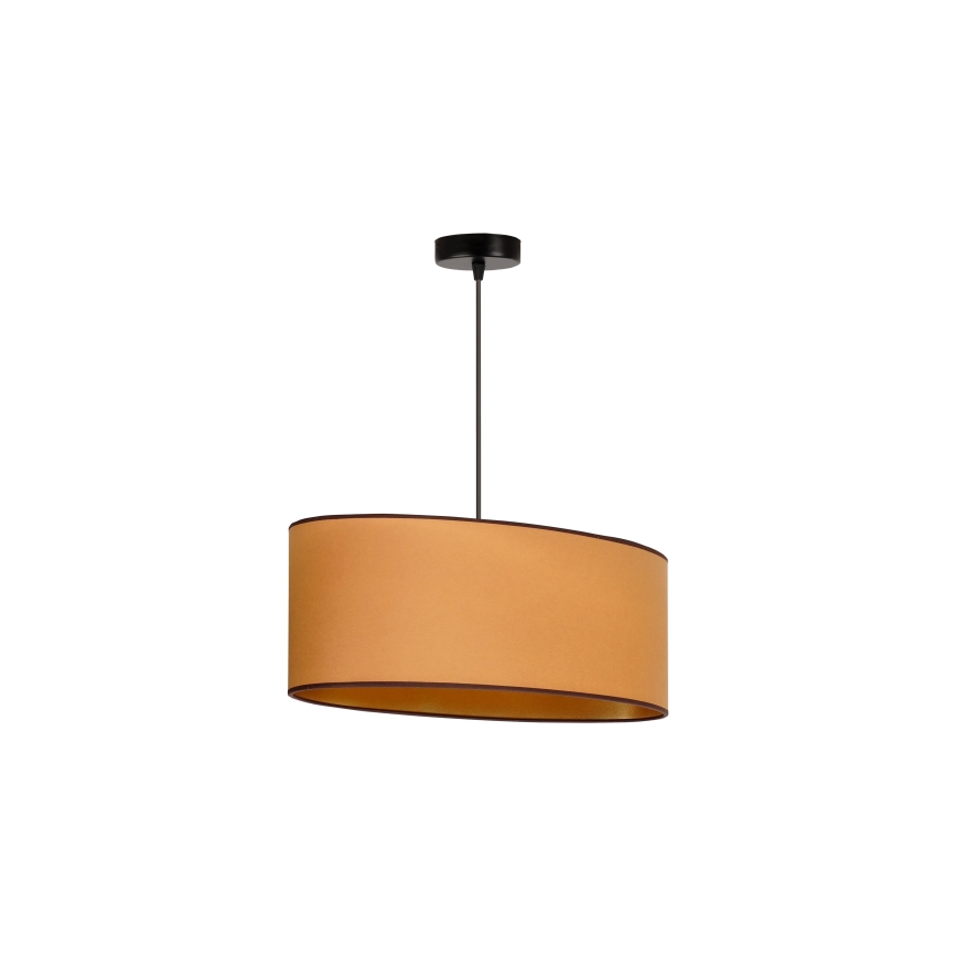 Duolla - Lühter OVAL VEGAN 1xE27/15W/230V pruun