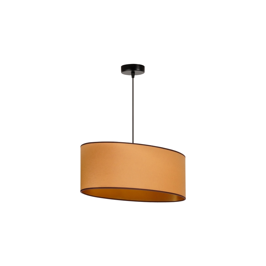 Duolla - Lühter OVAL VEGAN 1xE27/15W/230V pruun