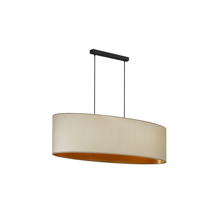 Duolla - Lühter OVAL VEGAN 2xE27/15W/230V beež
