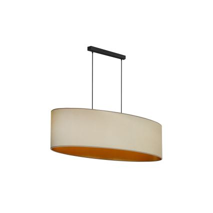 Duolla - Lühter OVAL VEGAN 2xE27/15W/230V beež