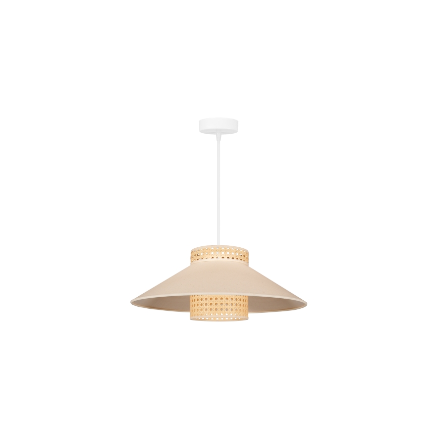 Duolla - Lühter RIO RATTAN 1xE27/15W/230V d. 45 cm beež/rotang