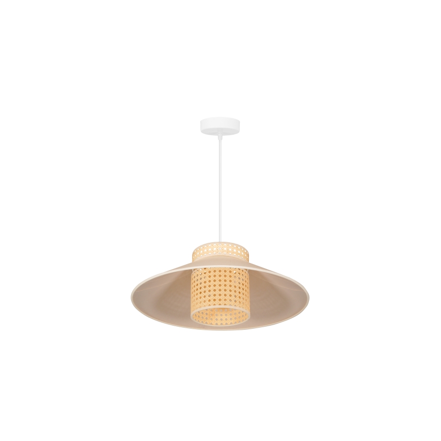 Duolla - Lühter RIO RATTAN 1xE27/15W/230V d. 45 cm beež/rotang