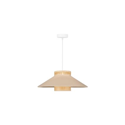 Duolla - Lühter RIO RATTAN 1xE27/15W/230V d. 45 cm beež/rotang