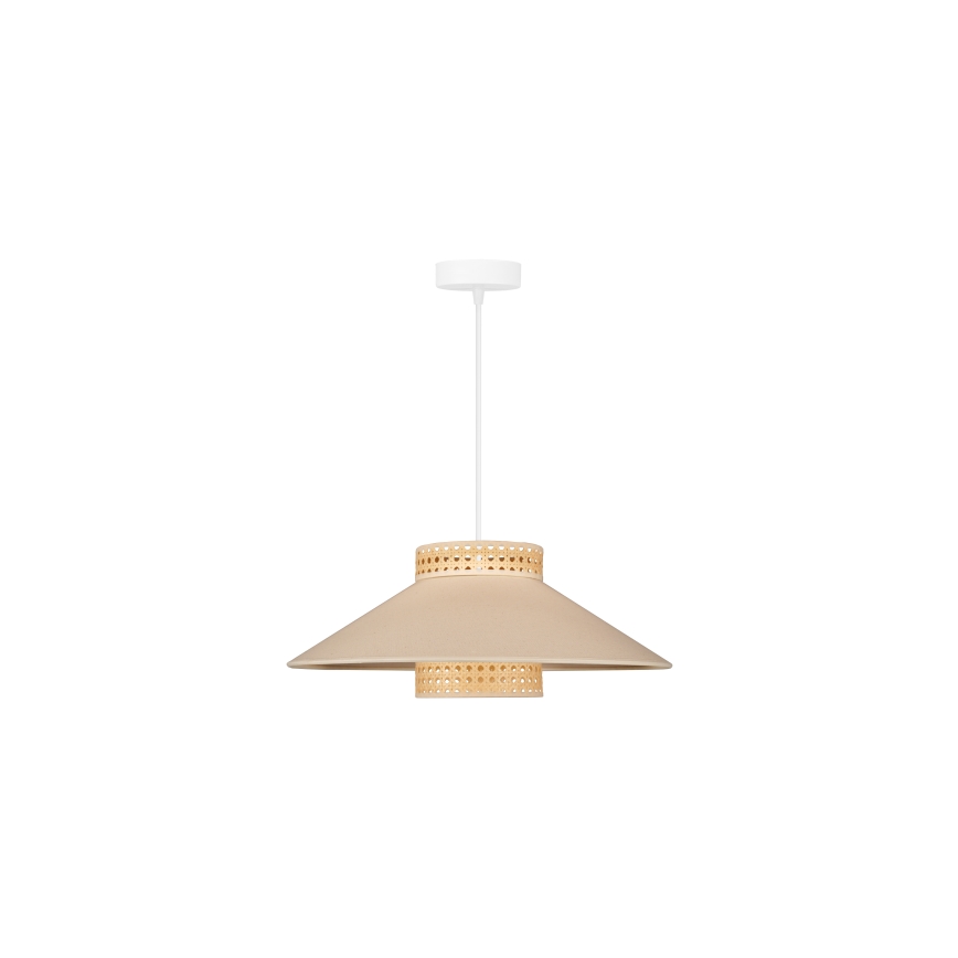 Duolla - Lühter RIO RATTAN 1xE27/15W/230V d. 45 cm beež/rotang
