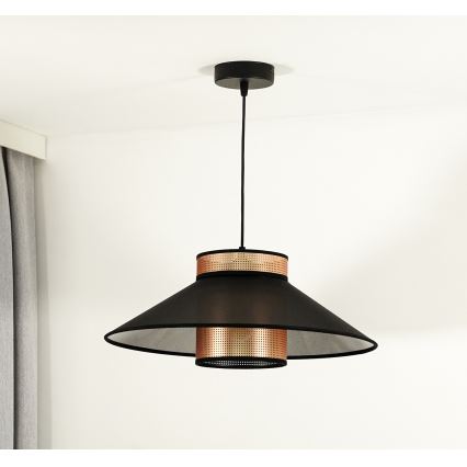 Duolla - Lühter RIO SHINY 1xE27/15W/230V d. 45 cm must/vask