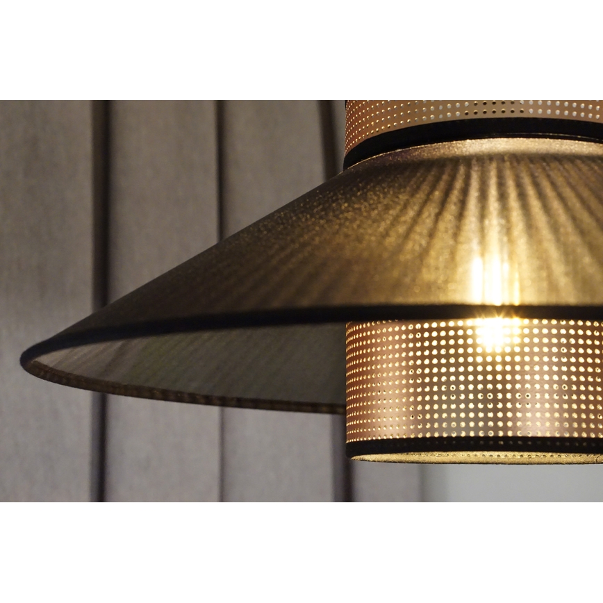 Duolla - Lühter RIO SHINY 1xE27/15W/230V d. 45 cm must/vask