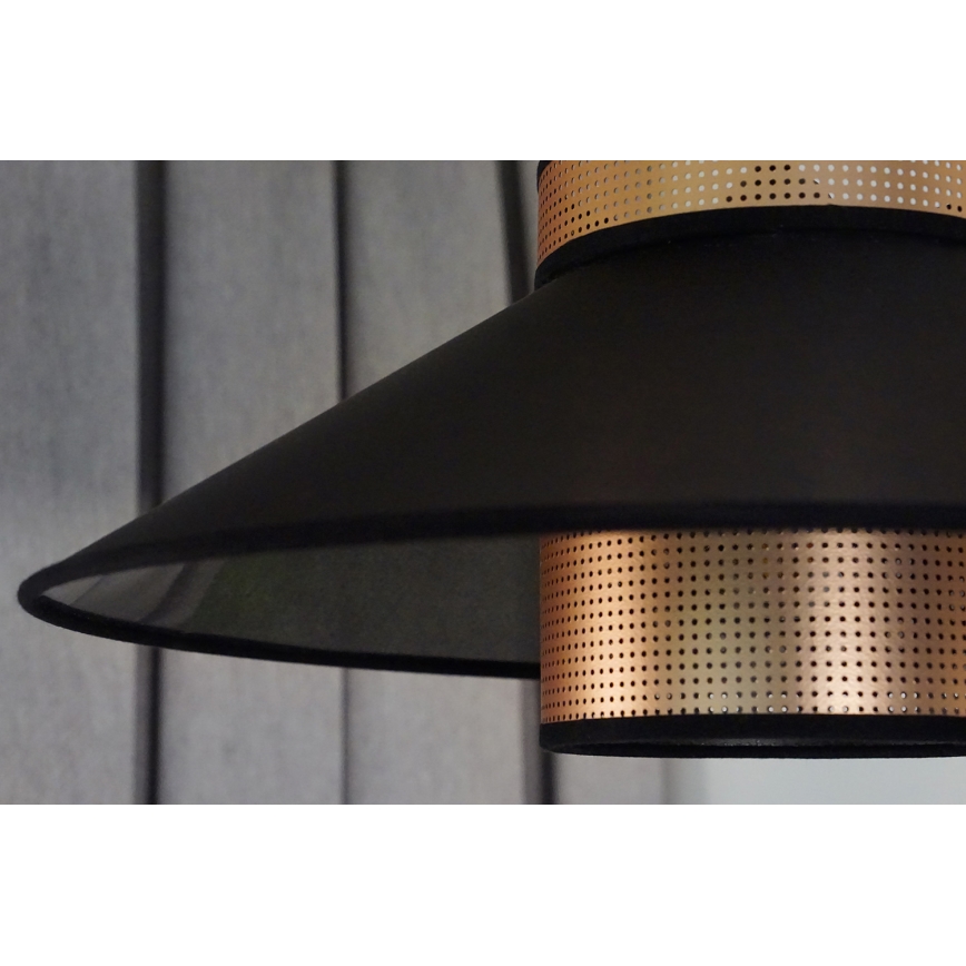 Duolla - Lühter RIO SHINY 1xE27/15W/230V d. 45 cm must/vask