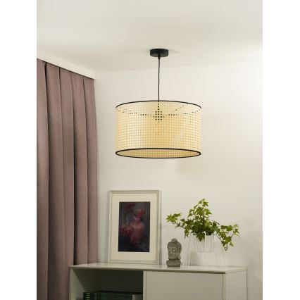 Duolla - Lühter ROLLER 1xE27/15W/230V d. 45 cm rotang/must