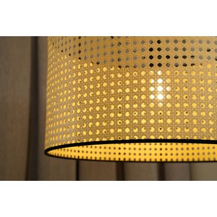 Duolla - Lühter ROLLER 1xE27/15W/230V d. 45 cm rotang/must