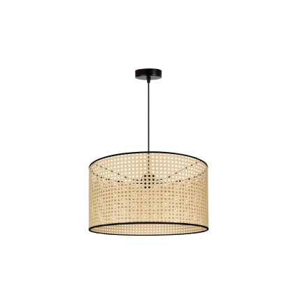 Duolla - Lühter ROLLER 1xE27/15W/230V d. 45 cm rotang/must
