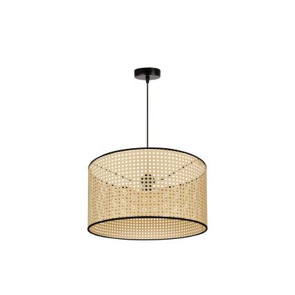 Duolla - Lühter ROLLER 1xE27/15W/230V d. 45 cm rotang/must