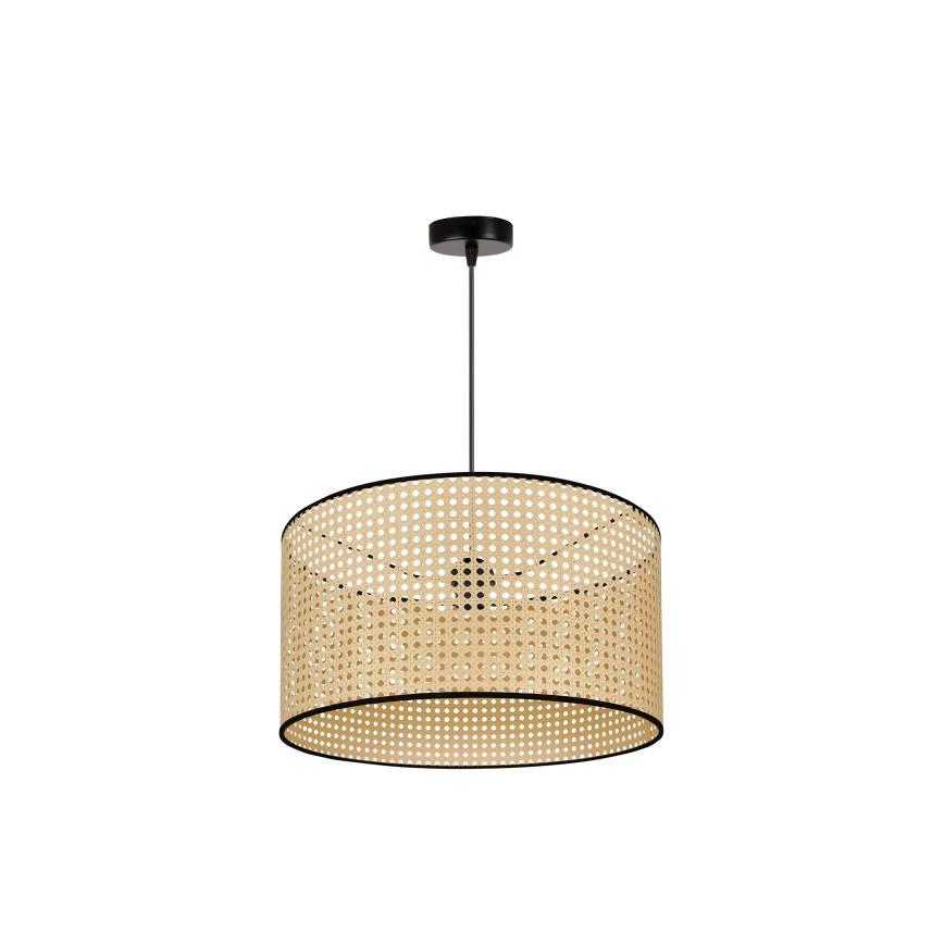 Duolla - Lühter ROLLER 1xE27/15W/230V d. 45 cm rotang/must